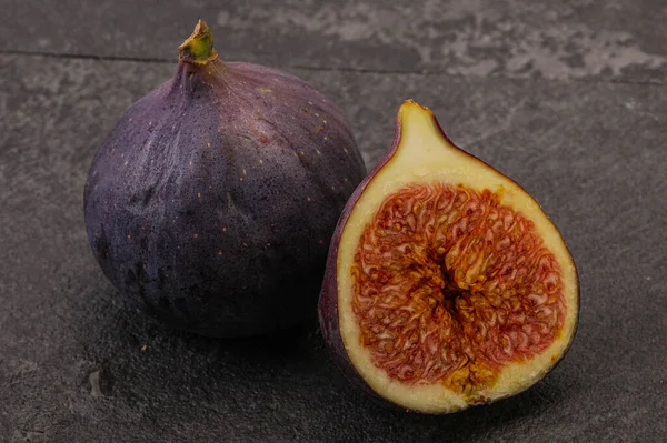 Sweet Purple Slice Fig Fruit — Stock Photo, Image