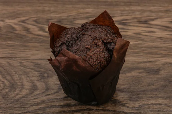 Savoureux Gâteau Muffin Chocolat Sucré — Photo