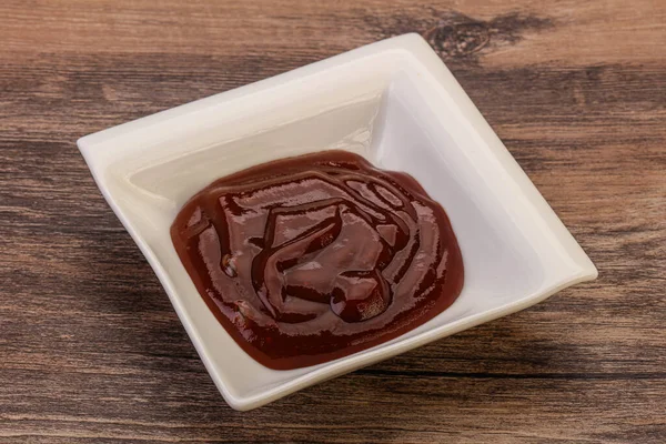 Traditionelle Tomaten Barbicue Sauce Der Schüssel — Stockfoto