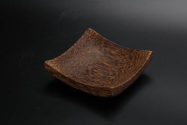 Mutfak için ahşap boş kase.