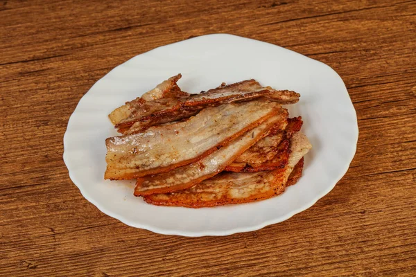 식탁에 돼지고기 베이컨 — 스톡 사진