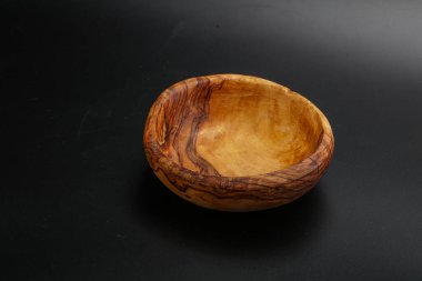 Mutfak için ahşap boş kase.