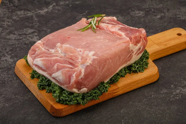 Bucată Carne Porc Brută Pentru Gătit — Fotografie, imagine de stoc