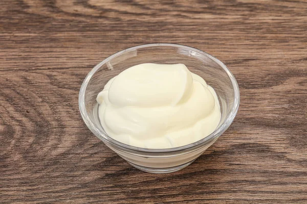 Dairy Sour Cream Bowl — Stock Photo, Image