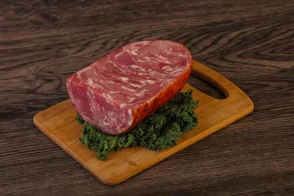 Tasty Beef Ham Piece Board — Stock Photo, Image