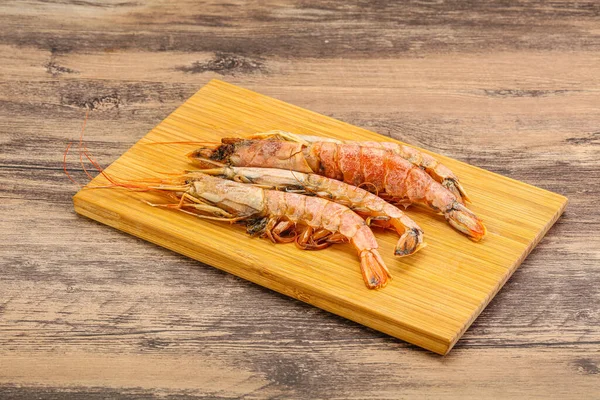 Tasty Big Langoustine Seafood Board — Stock Photo, Image