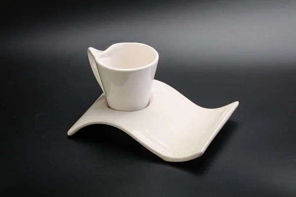 Tazza Vuota Caffè Isolato — Foto Stock