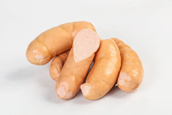 Natural Meat Sausages Minced Meat Sausages — Stock Photo, Image