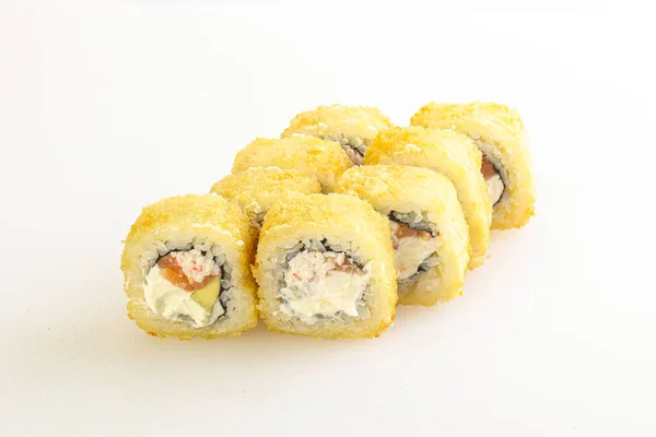 Japansk Mat Tempura Rulle Med Fisk — Stockfoto