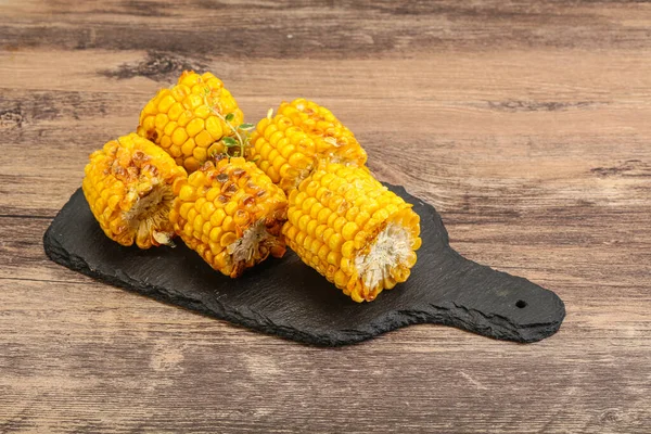 Grilled Hot Corn Oil Salt — Stock Photo, Image