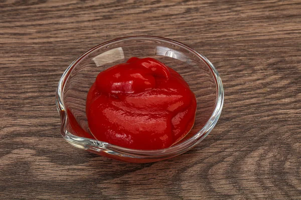 Lekkere Tomaat Ketchup Kom — Stockfoto