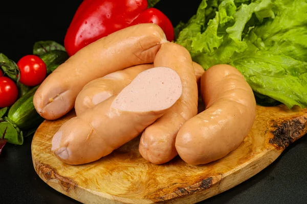 Natural Meat Sausages Minced Meat Sausages — Stock Photo, Image