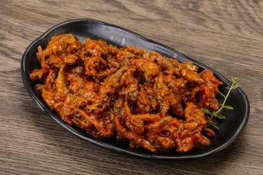 Domates soslu konserve ançüez.