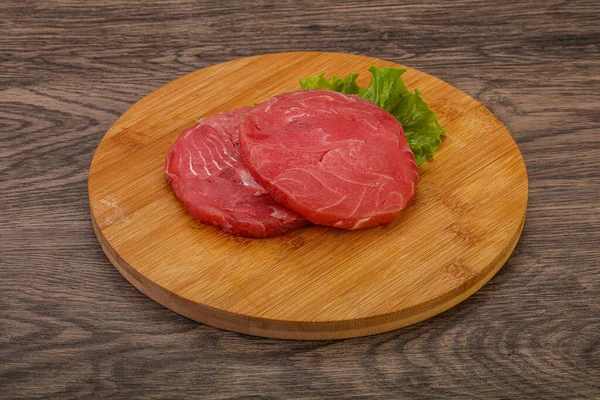 Bife Atum Cru Para Grelha — Fotografia de Stock