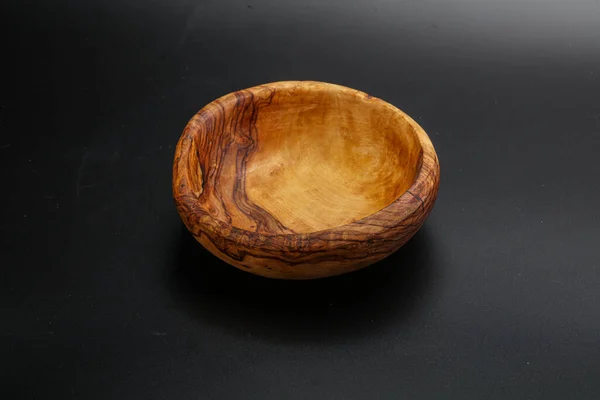 Wooden Empty Bowl Kitchen Isolated — Stock Photo, Image