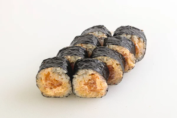 Japanese Traditional Roll Maki Salmon — Stock Photo, Image