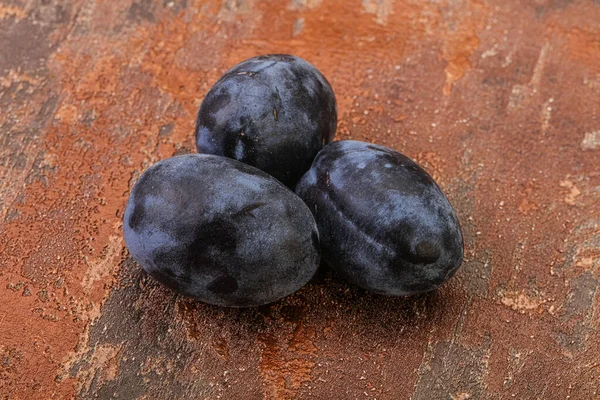 Ripe Sweet Tasty Plum Heap — Stock Photo, Image