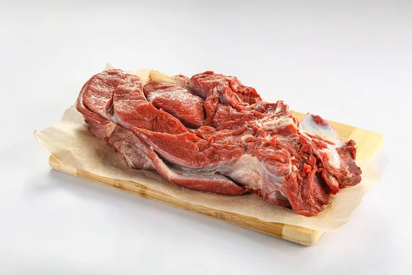 Surowe Mięso Wołowe Burtą Izolowane — Zdjęcie stockowe