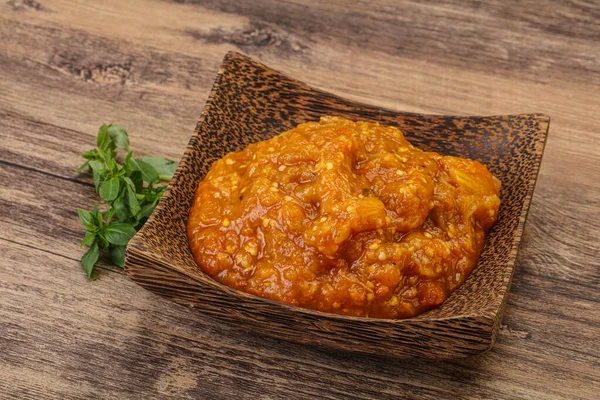 Kafkas Mutfağı Mangal Salatası Izgara Sebze — Stok fotoğraf
