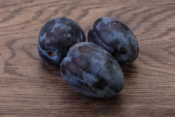 Tas Prunes Sucrées Savoureuses Mûres — Photo