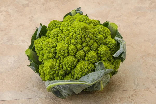 Ízletes Vegán Bio Élelmiszer Romanesco Káposzta — Stock Fotó