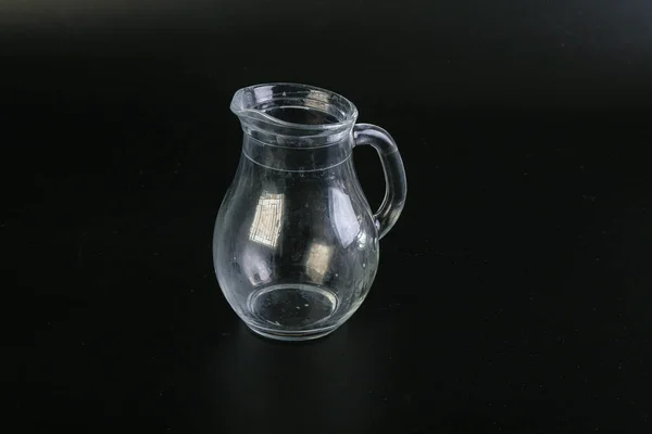 Empty Glass Jug Liquid Isolated — Stock Photo, Image