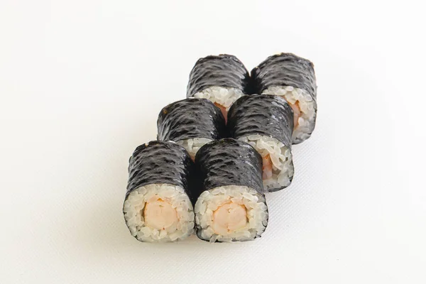 Rollo Tradicional Japonés Con Gambas Nori — Foto de Stock