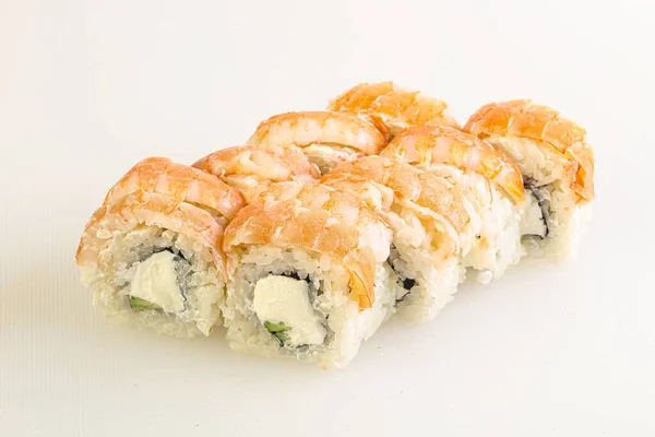 Japanse Traditionele Roll Met Garnalen Nori — Stockfoto