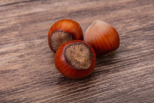 Hazelnoot Hoop Geïsoleerd Natuurlijke Achtergrond — Stockfoto