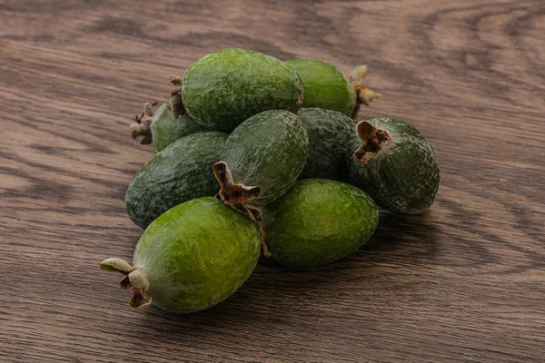 Fruta Tropical Verde Dulce Orgánica Feijoa — Foto de Stock