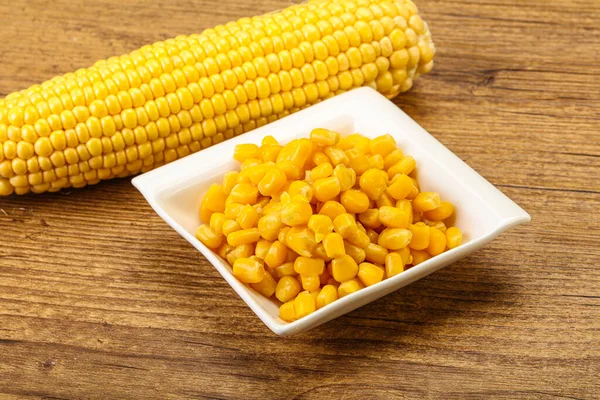 Sweet Yellow Corn Grain Bowl — Stock Photo, Image