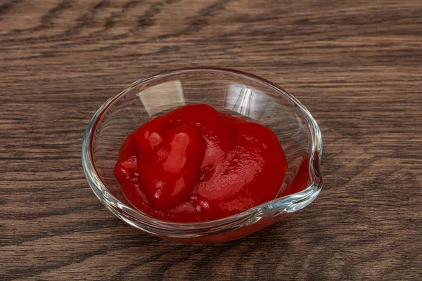 Sabroso Tomate Ketchup Bowl —  Fotos de Stock