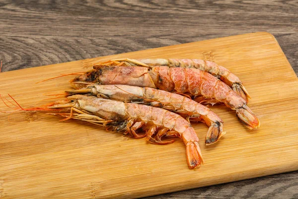 Tasty Big Langoustine Seafood Board — Stock Photo, Image