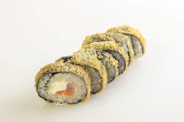 Japanse Keuken Tempura Roll Met Vis — Stockfoto