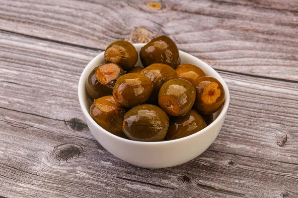 Fruta Feijoa Marinada Tazón — Foto de Stock