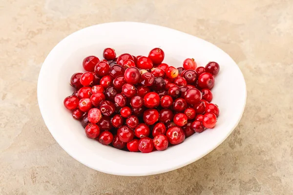 Sweet Tasty Organic Cranberry Bowl — Stock Photo, Image