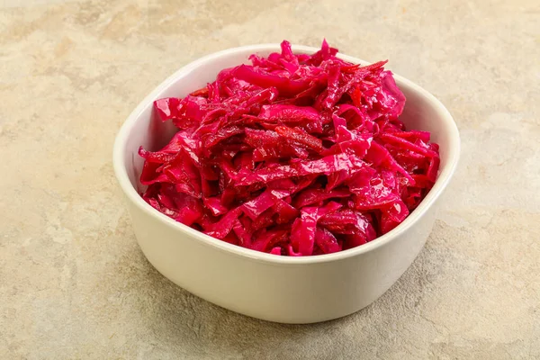 Marinated Red Cabbage Beetroot Bowl — Stock Photo, Image