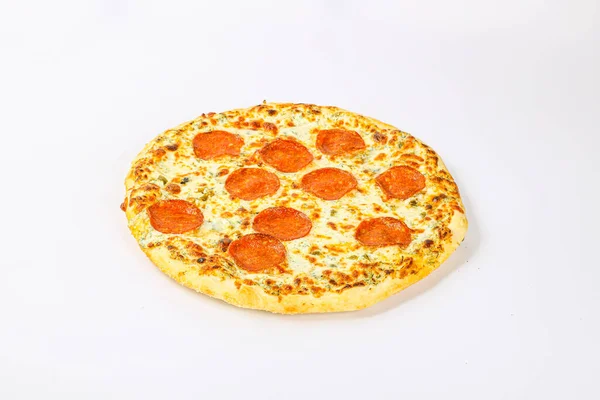 Italian Traditional Cuisine Pizza Pepperoni Sausages Cheese — Φωτογραφία Αρχείου