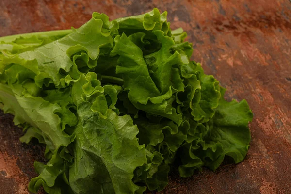 Cuisine Végétalienne Feuilles Salade Laitue Verte — Photo