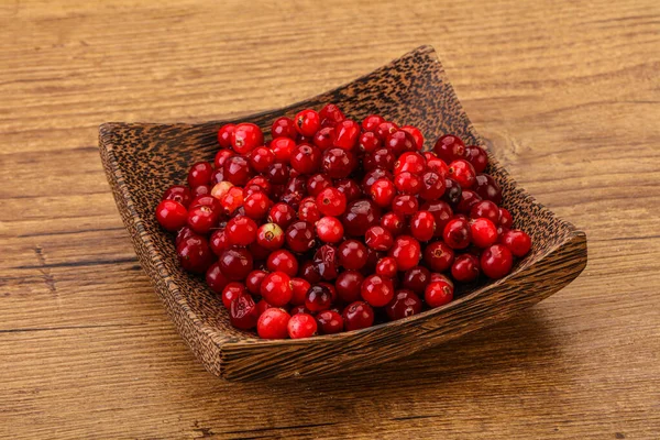 Sweet Tasty Organic Cranberry Bowl — Stock Photo, Image