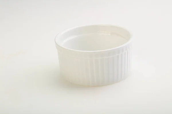 White Proclean Bowl Serving Isolated — Stock Photo, Image