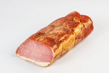 Atıştırmalık olarak nefis füme domuz eti.