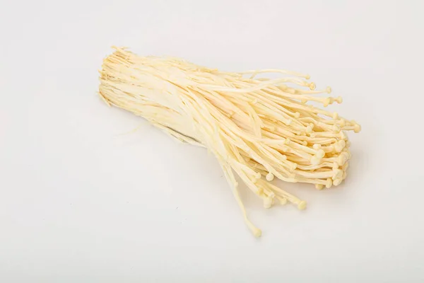 Superfood Rohe Enoki Pilze Asiatische Küche — Stockfoto