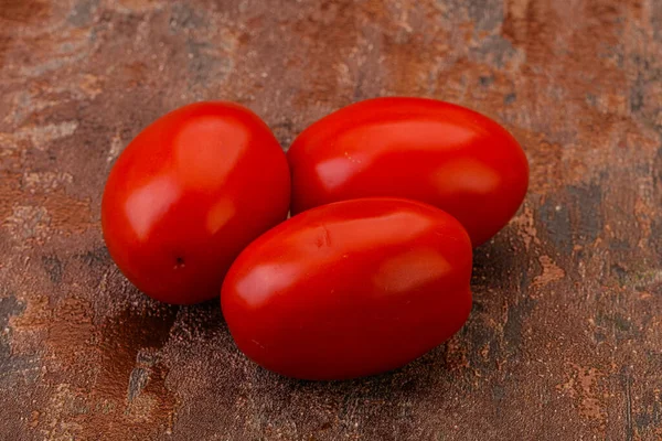 Pocos Rojo Brillante Sabroso Montón Tomate — Foto de Stock