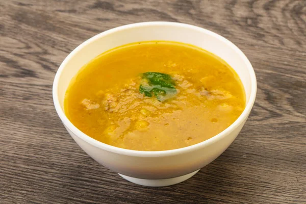Sopa Ervilha Com Carne Defumada Legumes — Fotografia de Stock