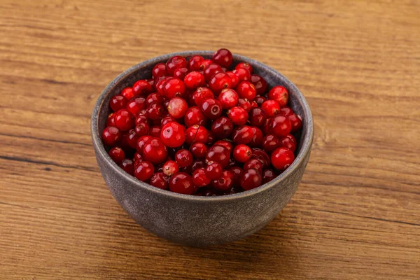 Sweet Tasty Organic Cranberry Bowl — Stock Photo, Image