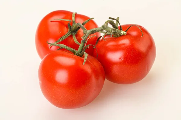 Red Bright Ripe Sweet Tomato Branch — Stock Photo, Image