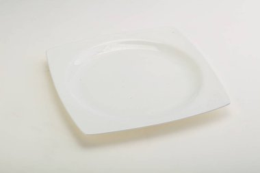 İzole edilmiş servis için beyaz proclean plaka