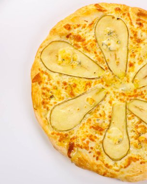 Armut, peynir ve ballı pizza.