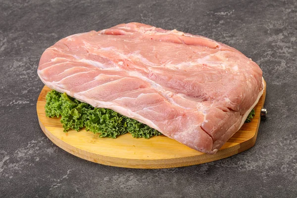 Carne Cruda Lomo Cerdo Para Cocinar —  Fotos de Stock